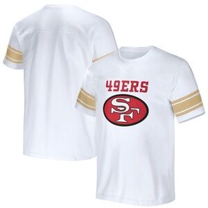 NFL x Darius Rucker by Fanatics SF 49ers Football Striped T-Shirt. NWT